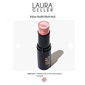 NIB Laura Geller Pink Cream Blush Italian Marble Blush Stick Pink Fiore full sz
